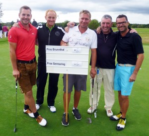 Fünf Pro's (von links): Alexander Hufnagl, Iain Gold, Mark Winnicott, Stuart Allan und Haimo Sattlegger. Foto: GolfRange