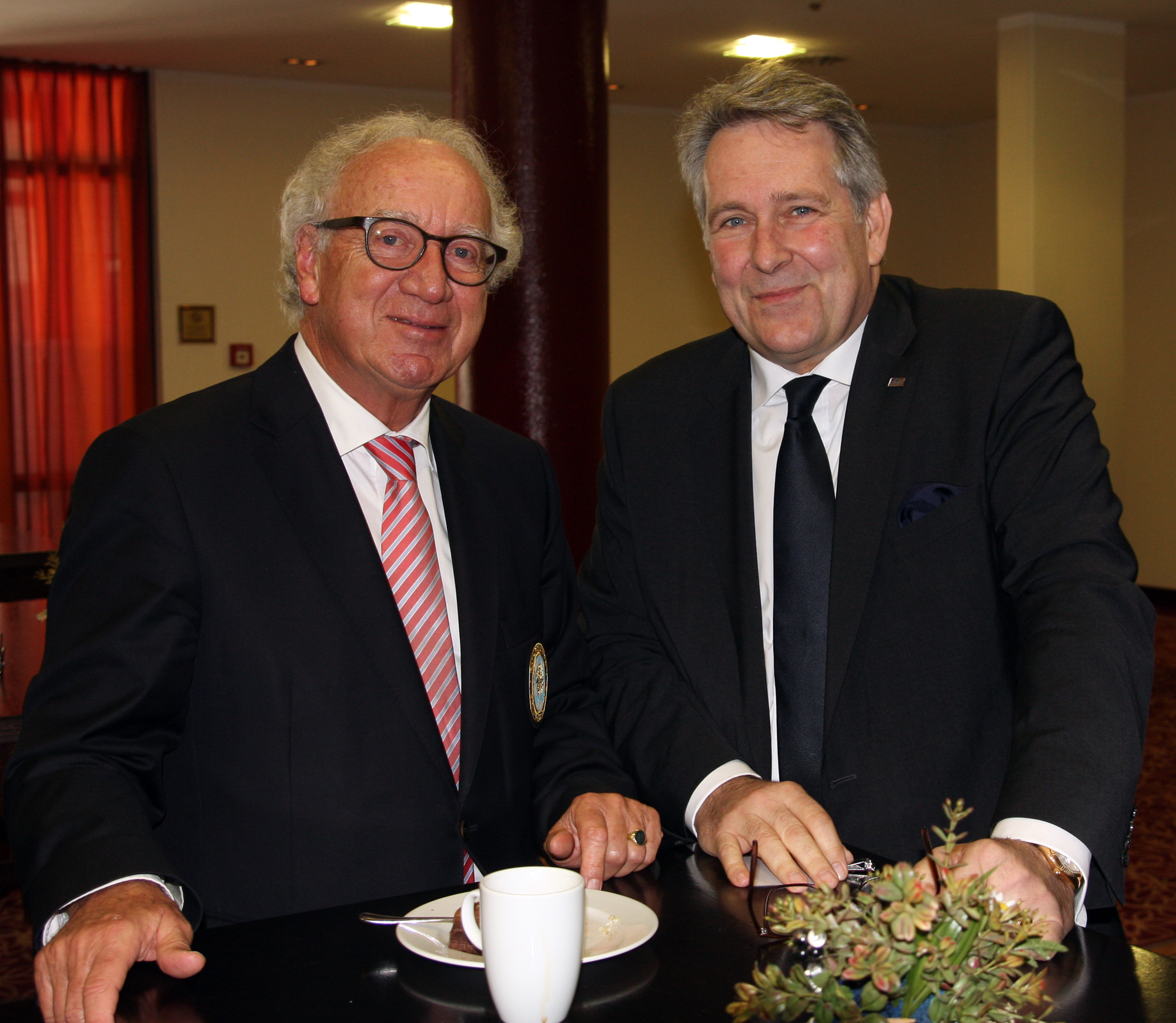 Zwei Präsidenten: Norbert Löhlein (links) und Claus Kobold. Fotos: Horst Huber  